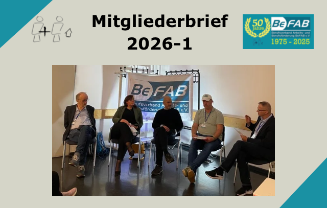 Der neue BeFAB-Mitgliederbrief 2026-1 ist erschienen!